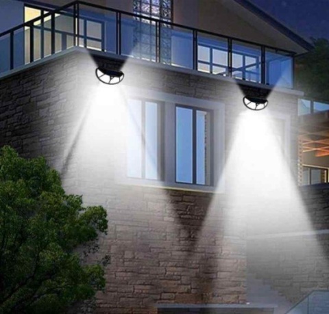4 x LAMPA SOLARNA 100 LED KINKIET czujnik ruchu