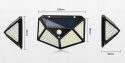 4 x LAMPA SOLARNA 100 LED KINKIET czujnik ruchu