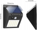 2 x Lampa solarna 20 LED z czujnikiem ruchu