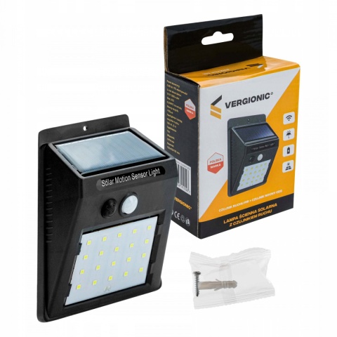 2 x Lampa solarna 20 LED z czujnikiem ruchu