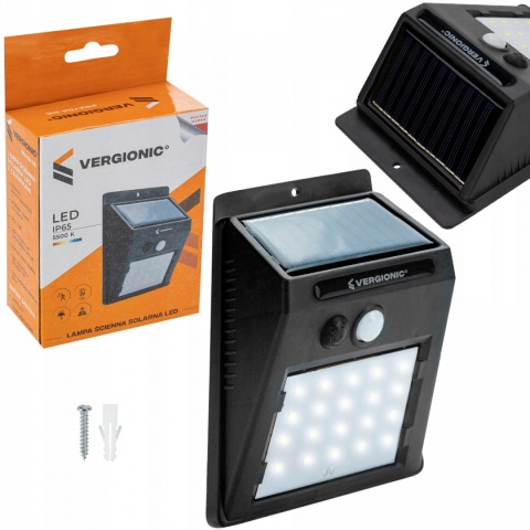 4 x Lampa solarna 20 LED z czujnikiem ruchu