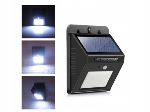 4 x Lampa solarna 20 LED z czujnikiem ruchu