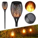 6 x Lampa solarna ogrodowa LED Pochodnia Płomień Imitacja 52 cm