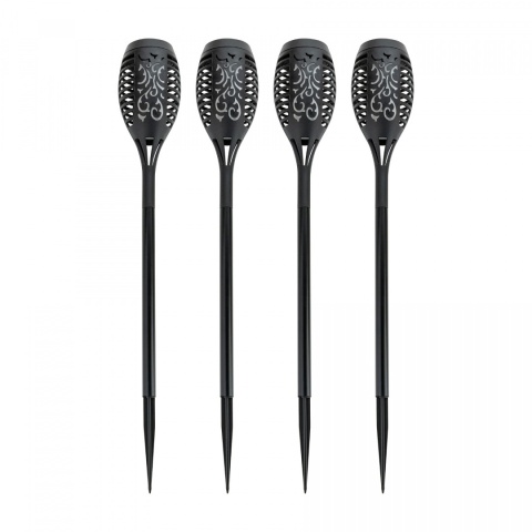 6 x Lampa solarna ogrodowa LED Pochodnia Płomień Imitacja 52 cm