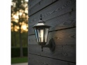 Lampa solarna retro kinkiet LED z czujnikiem ruchu CZARNA