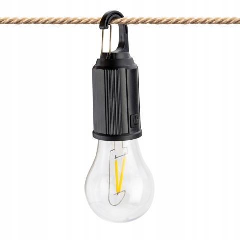 Lampa turystyczna żarówka USB-C Z Karabińczykiem OZDOBA KEMPING POD NAMIOT Lampa turystyczna żarówka USB-C Z Karabińczykiem OZDOBA KEMPING POD NAMIOT