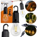 Lampa turystyczna żarówka USB-C Z Karabińczykiem OZDOBA KEMPING POD NAMIOT