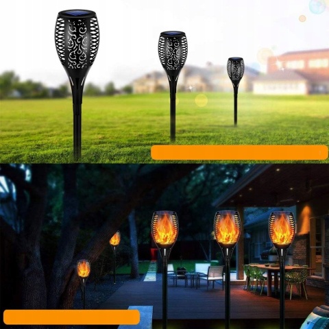 6 x POCHODNIA SOLARNA XXL LAMPA 77cm