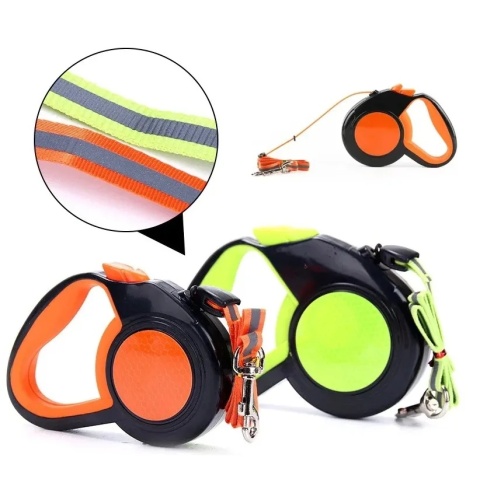 PREMIUM smycz dla psa automatyczna linka odblaskowa 8m 50kg