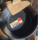 RONDELEK Rondel Ceramiczny GRANITOWY z Dziubkiem 1,2 l. Bardzo Dobra Stal