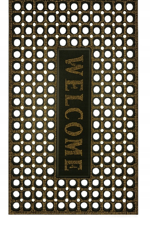 Wycieraczka Welcome Wejściowa Gumowa Pod Drzwi 75x45cm Mocna Zmywalna Mata