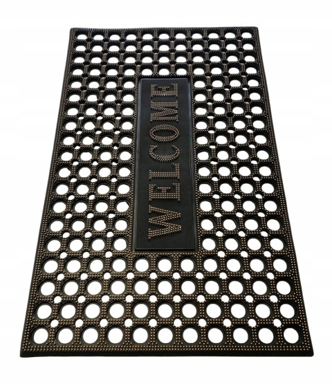 Wycieraczka Welcome Wejściowa Gumowa Pod Drzwi 75x45cm Mocna Zmywalna Mata