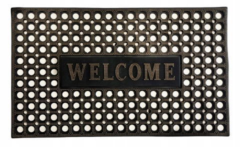 Wycieraczka Welcome Wejściowa Gumowa Pod Drzwi 75x45cm Mocna Zmywalna Mata