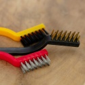 ZESTAW SZCZOTEK DRUCIANYCH MOSIĘŻNA ŻELAZNA NYLONOWA 3 SZTUKI 17 cm 6 sztuk