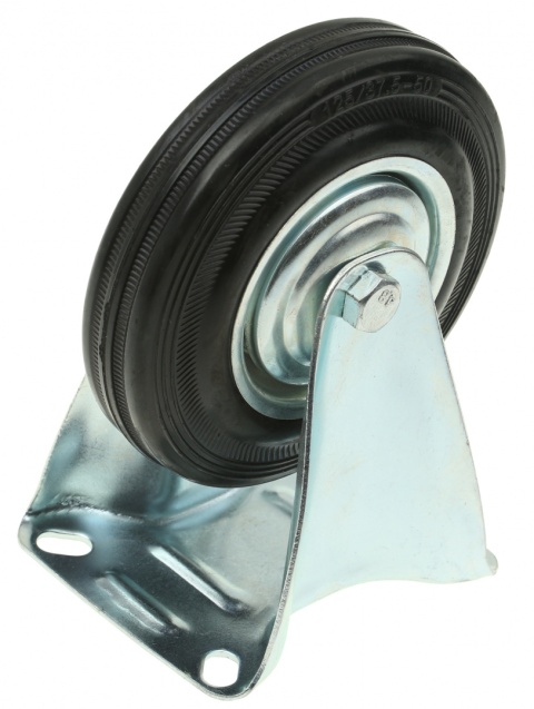 Zestaw 4 x Kółko stałe 125mm koło wózka gumowe