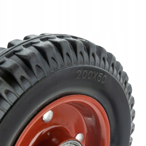 Zestaw 4 x Koło 8'' do wózka, taczki 200x50 2.50-4 Mocne Pełne Udzwig 230KG