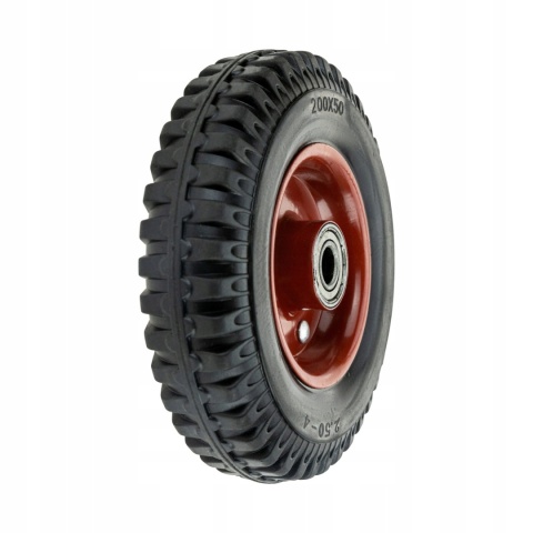 Zestaw 4 x Koło 8'' do wózka, taczki 200x50 2.50-4 Mocne Pełne Udzwig 230KG