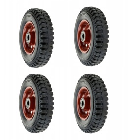 Zestaw 4 x Koło 8'' do wózka, taczki 200x50 2.50-4