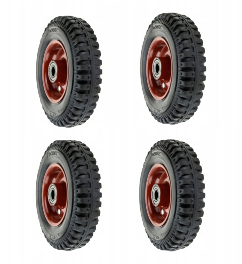 Zestaw 4 x Koło 8'' do wózka, taczki 200x50 2.50-4