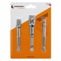Zestaw nasadek ADAPTERY HEX klucze kpl 3 szt