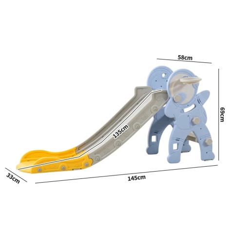 Zjeżdżalnia dla dzieci domowa ogrodowa wolnostojąca wielokolorowa 145cm