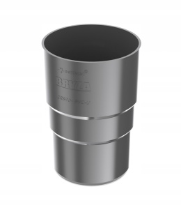 Złączka rury 110mm BRYZA mufa łącznik rury - GRAFIT