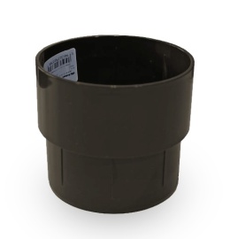 Złączka rury jednokielichowa Budmat 90 mm brąz RAL8017