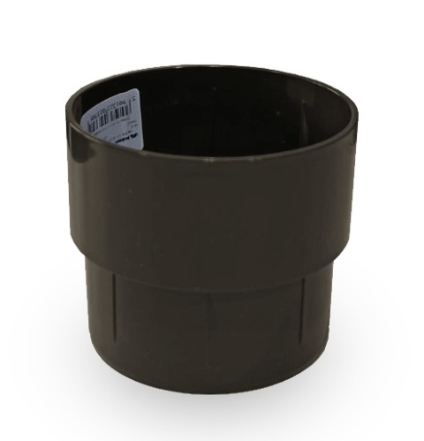 Złączka rury jednokielichowa Budmat 90 mm brąz RAL8017