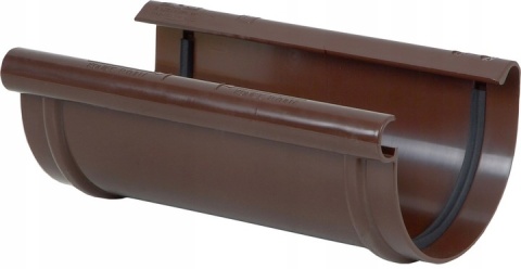 Złączka złącze rynny 100 brąz 8017 KACZMAREK