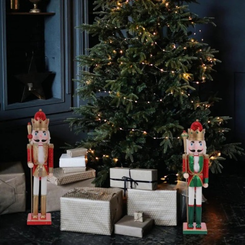 Drewniany dziadek do orzechów drewno duża figurka ozdoba świąteczna xl 60cm