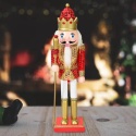 Drewniany dziadek do orzechów drewno duża figurka ozdoba świąteczna xl 60cm