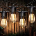 Girlanda ogrodowa solarna lampki xl ip44 20x żarówka led e27 zestaw 20m + pilot