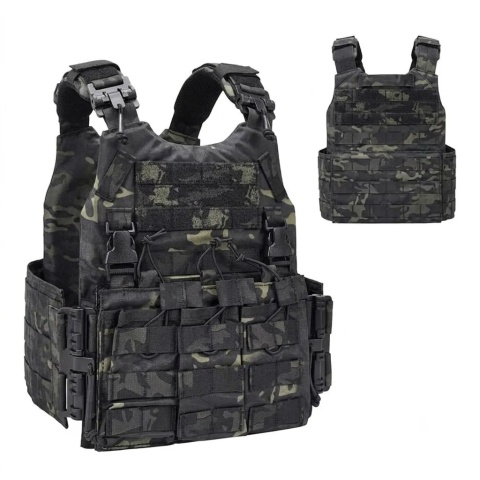 Kamizelka turystyczna taktyczna wojskowa regulowana molle plate carrier