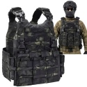 Kamizelka turystyczna taktyczna wojskowa regulowana molle plate carrier
