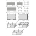 Kojec dla dzieci plac zabaw suchy basen dziecięcy składany duży l pokrowiec 130x130cm