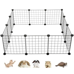 Kojec klatka wybieg zagroda modułowa dla królików świnki kota psa szczeniąt 90x90cm