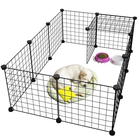 Kojec klatka wybieg zagroda modułowa dla królików świnki kota psa szczeniąt 90x90cm