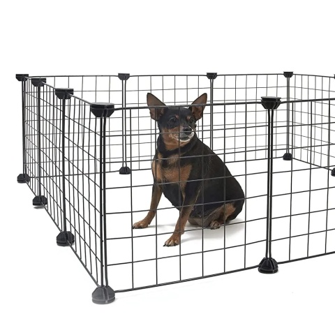 Kojec klatka wybieg zagroda modułowa dla królików świnki kota psa szczeniąt 90x90cm