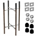 Kotwa kosz zbrojeniowy fundament do słupa lampa uliczna M14 12x12cm 30cm