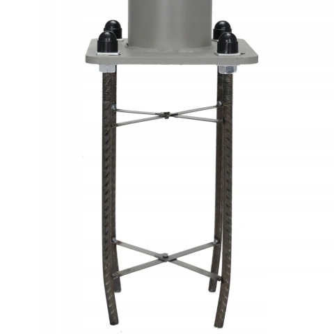 Kotwa kosz zbrojeniowy fundament do słupa lampa uliczna M14 18x18cm 40cm