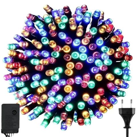Lampki choinkowe 300 led wewnętrzne programator 8 trybów multikolor 22m premium