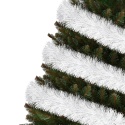 Łańcuch choinkowy na choinkę srebrny girlanda choinkowa srebrna 10cm 6m