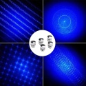 Laser wskaźnik laserowy mocny punktowy niebieski ładowarka nakładki walizka zestaw ASG