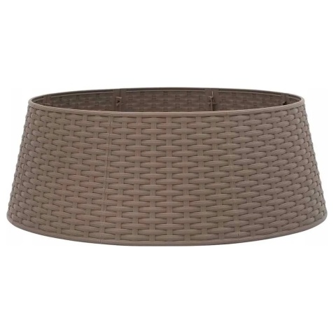Osłona pod choinkę na święta stojak choinkowy efekt rattan składana osłonka ozdoba świąteczna 65cm