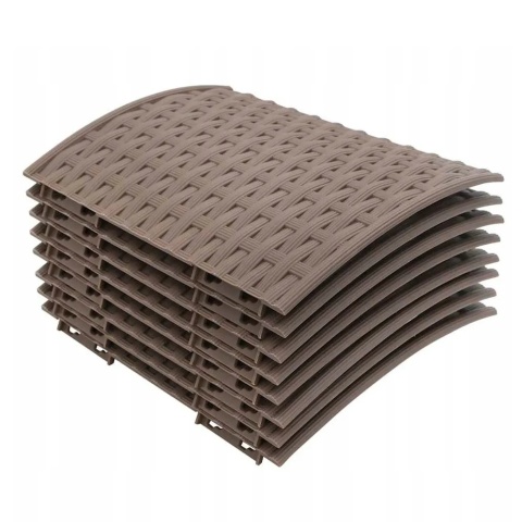Osłona pod choinkę na święta stojak choinkowy efekt rattan składana osłonka ozdoba świąteczna 65cm