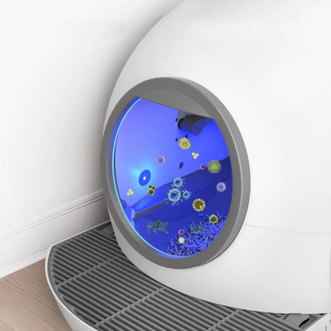PREMIUM Kuweta samoczyszcząca dla kota inteligentna smart wifi aplikacja 60l