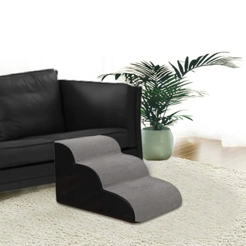 PREMIUM Schody dla psa 3 schodki rampa podest legowisko 60cm