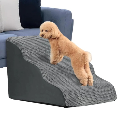PREMIUM Schody dla psa 3 schodki rampa podest legowisko 60cm