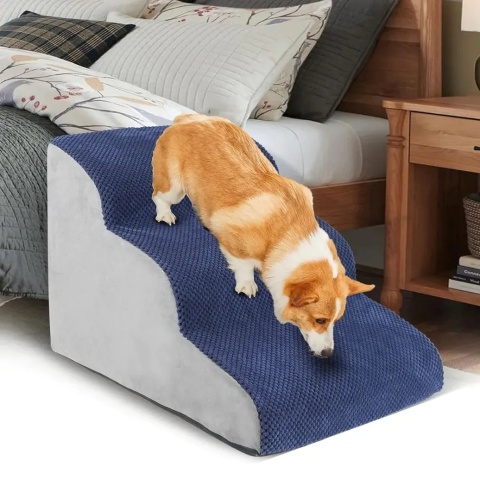 PREMIUM Schody dla psa 3 schodki rampa podest legowisko 60cm