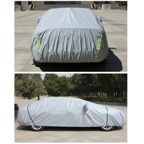 Pokrowiec na samochód samochodowy plandeka na auto uv duży odblaskowy wodoodporny 490cm xl